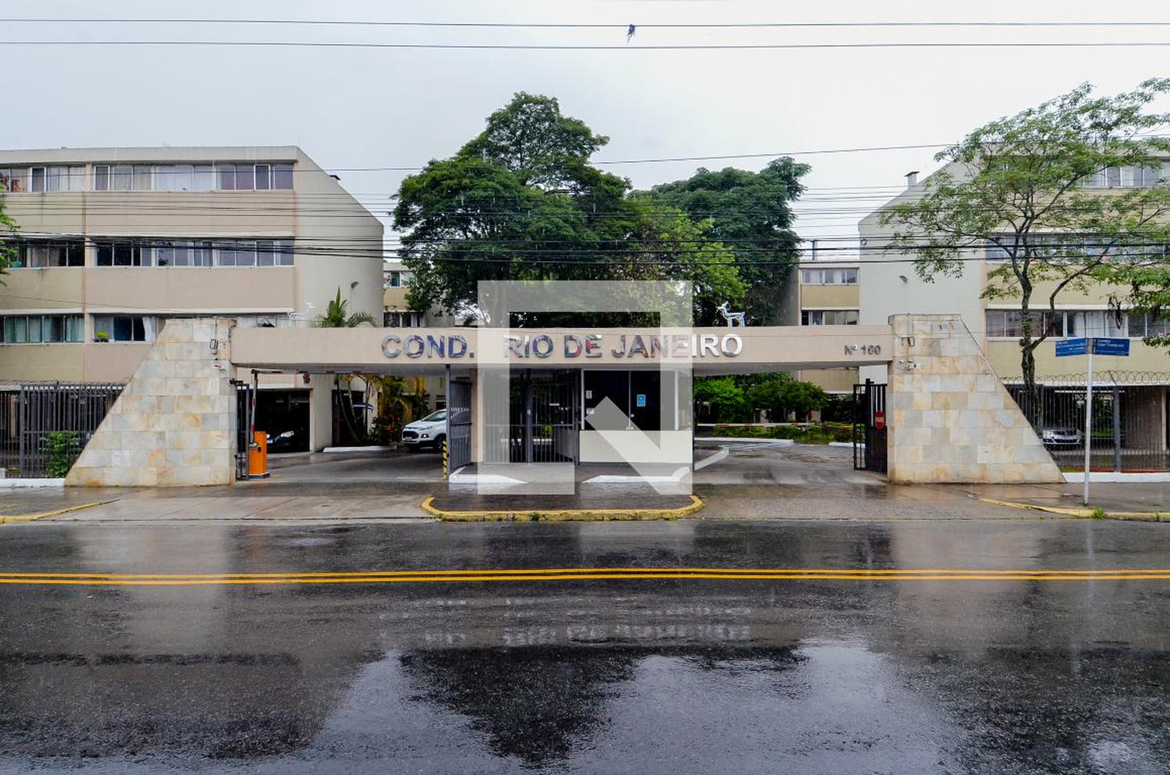 Fachada do Condomínio Residencial Cecap