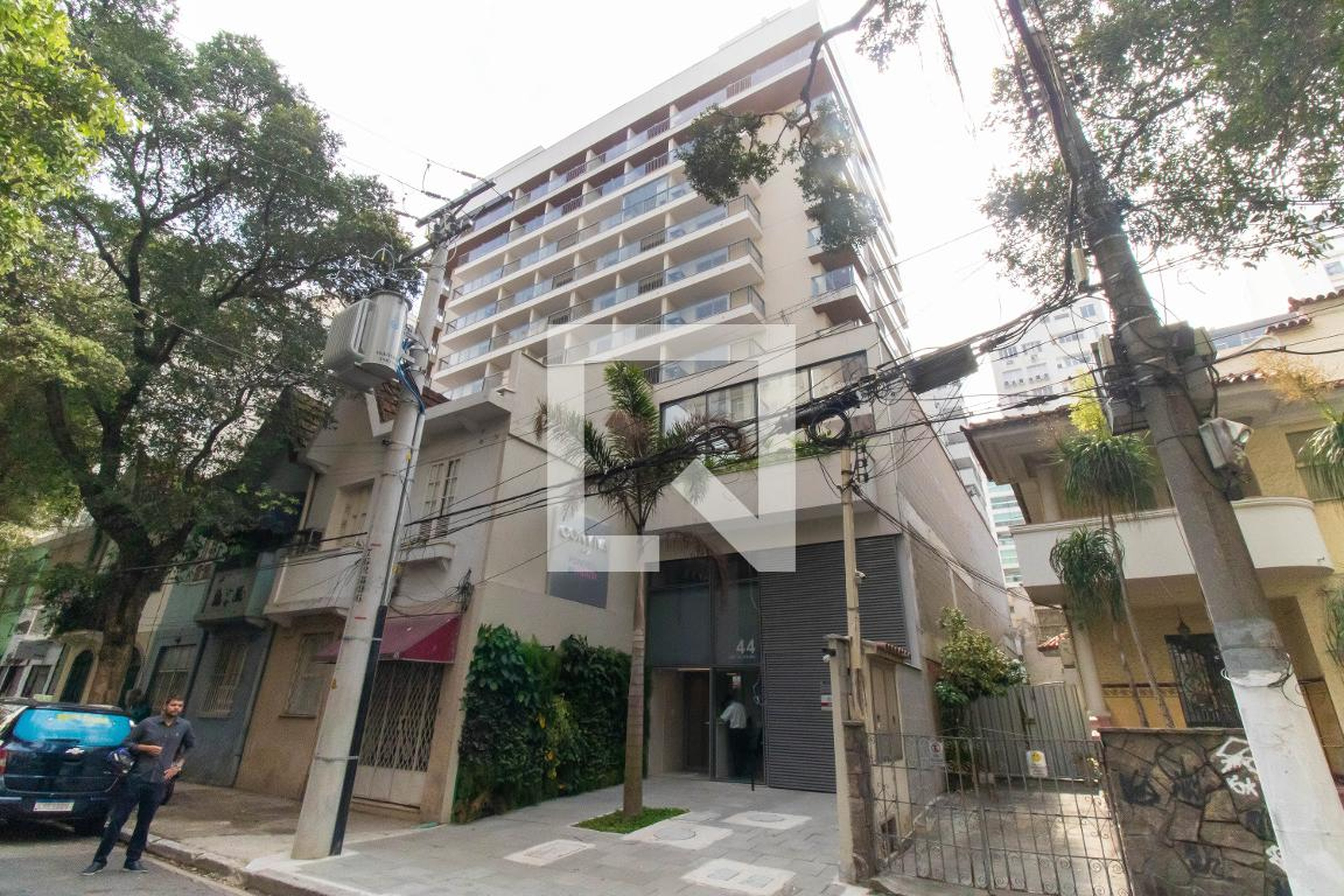 Fachada Condomínio em Rua Doutor Nilo Peçanha, 44