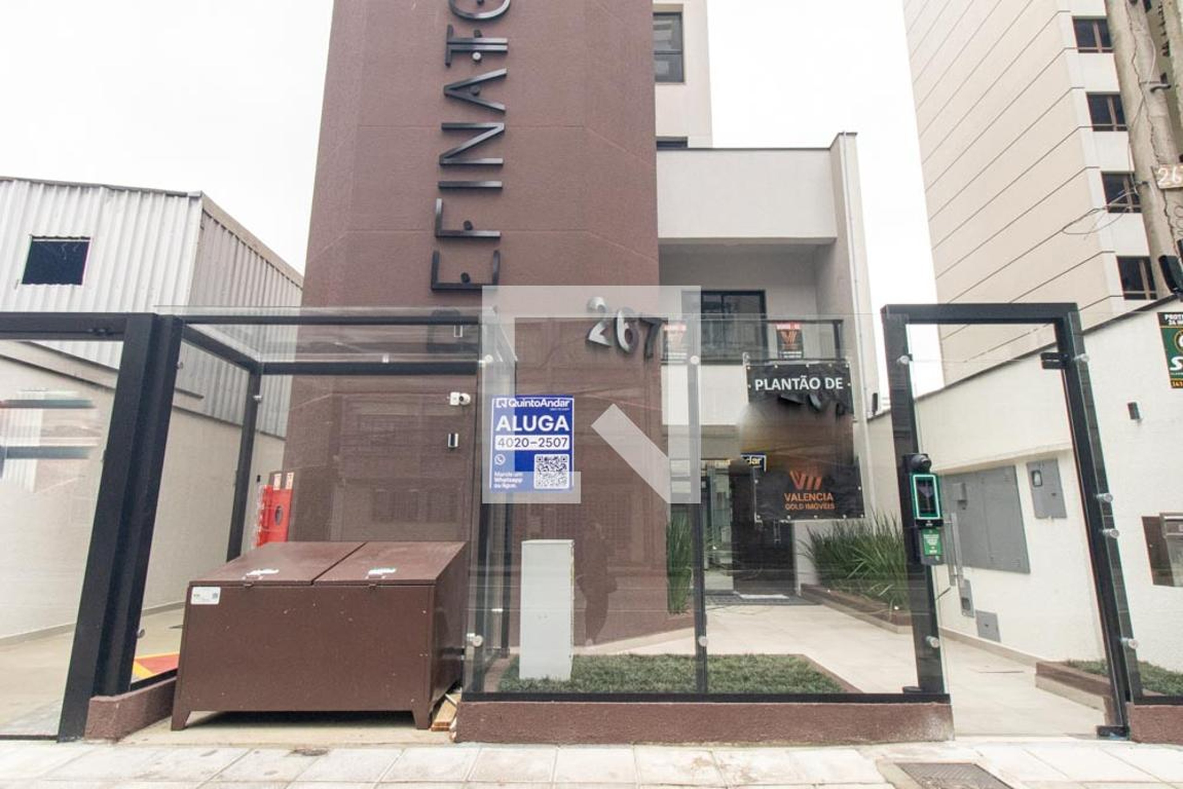 Fachada do condomínio Residencial Refinatto