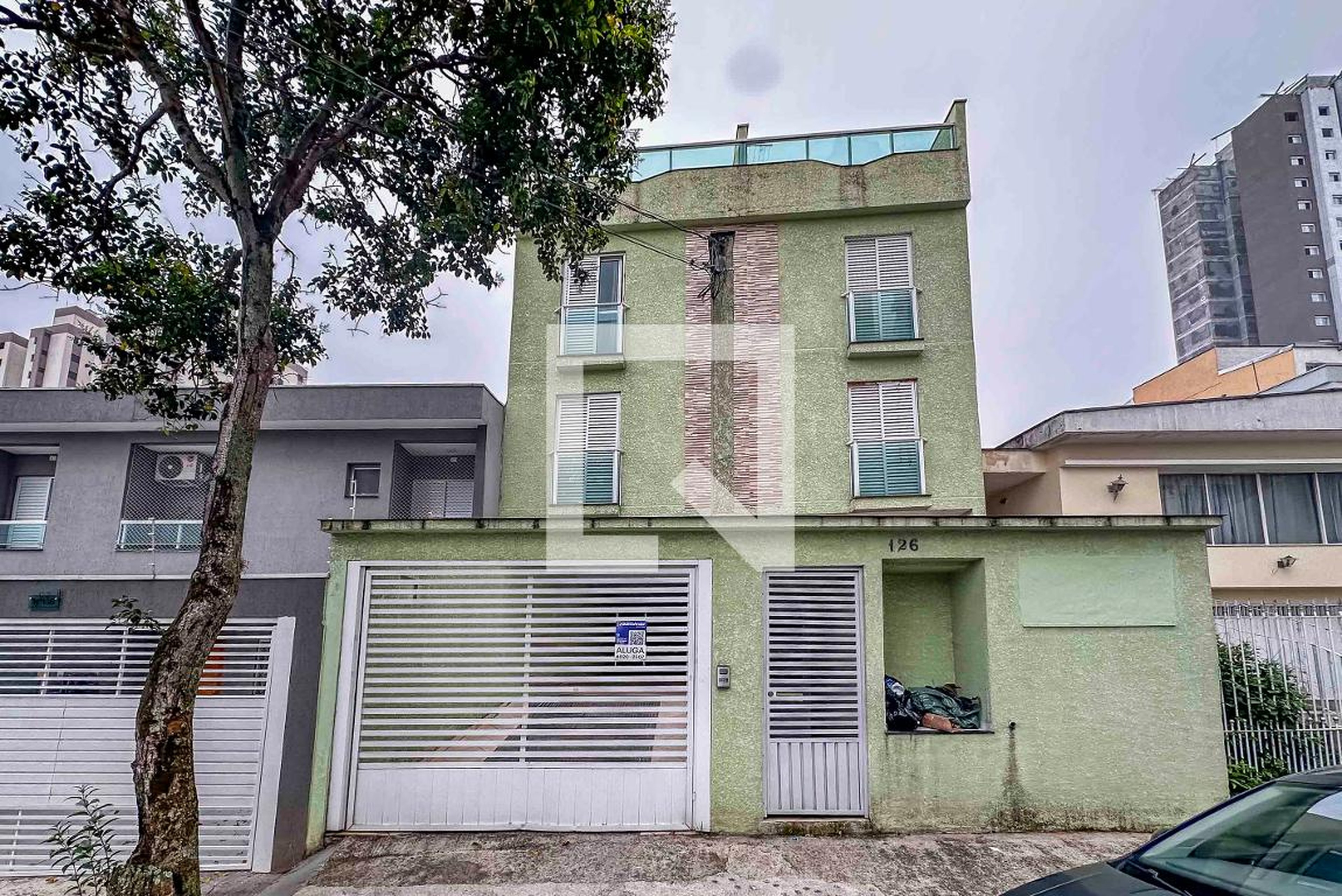 Fachada Condomínio em Rua Tupi, 126