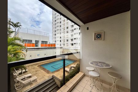 Varanda de apartamento à venda com 1 quarto, 42m² em Indianópolis, São Paulo