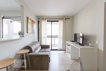 Sala de apartamento para alugar com 1 quarto, 50m² em Itaim Bibi, São Paulo