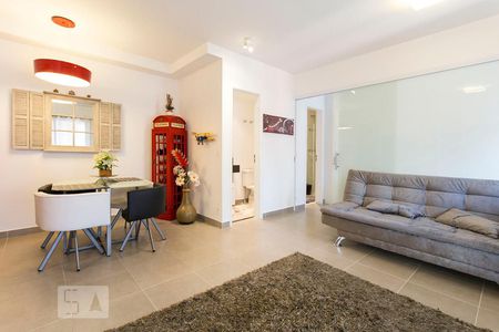 Sala de apartamento para alugar com 1 quarto, 55m² em Bela Vista, São Paulo