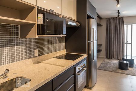 Cozinha de kitnet/studio para alugar com 1 quarto, 48m² em Brooklin Paulista, São Paulo