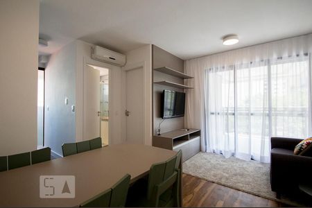 Sala de apartamento para alugar com 1 quarto, 41m² em Cidade Monções, São Paulo