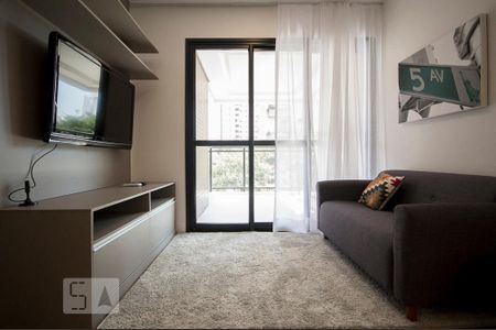 Sala de apartamento para alugar com 1 quarto, 41m² em Cidade Monções, São Paulo