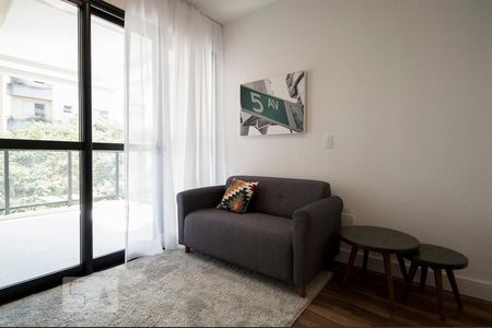 Sala de apartamento para alugar com 1 quarto, 41m² em Cidade Monções, São Paulo