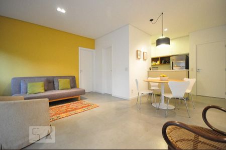 sala de apartamento à venda com 1 quarto, 60m² em Jardim Leonor, São Paulo