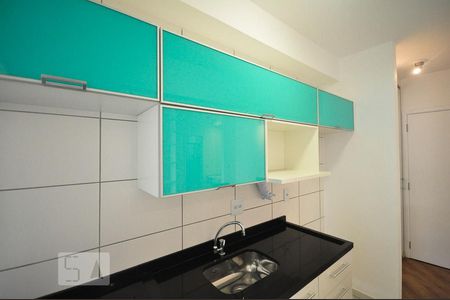 Studio à venda com 38m², 1 quarto e 1 vagadetalhe da cozinha