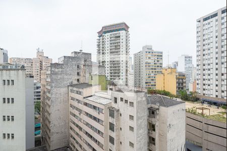 Vista da Sala/Quarto de kitnet/studio à venda com 1 quarto, 35m² em Centro, São Paulo