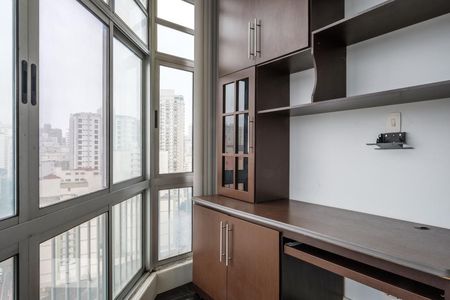 Varanda do Quarto de apartamento para alugar com 1 quarto, 52m² em Santa Cecília, São Paulo