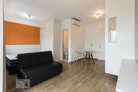 Sala - Quarto de kitnet/studio para alugar com 1 quarto, 44m² em Vila Olímpia, São Paulo