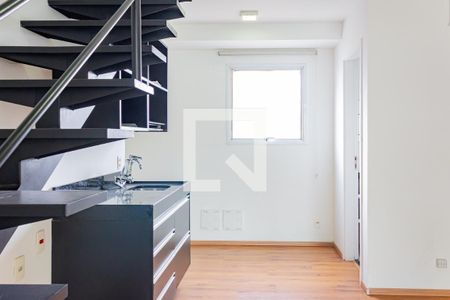 Sala/Cozinha de apartamento para alugar com 1 quarto, 83m² em Perdizes, São Paulo