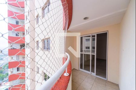 Varanda da Sala de apartamento para alugar com 3 quartos, 90m² em Vila Valparaíso, Santo André