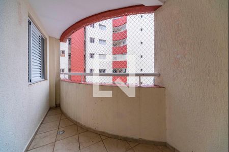 Varanda da Sala de apartamento para alugar com 3 quartos, 90m² em Vila Valparaíso, Santo André