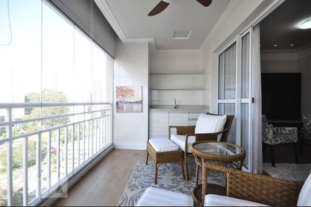 Varanda gourmet	 de apartamento para alugar com 2 quartos, 98m² em Jardim Caboré, São Paulo