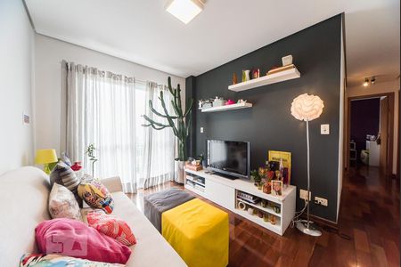 Sala de apartamento para alugar com 3 quartos, 85m² em Jardim, Santo André