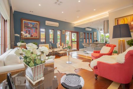 Sala de casa de condomínio à venda com 5 quartos, 450m² em Alphaville Residencial Dois, Barueri