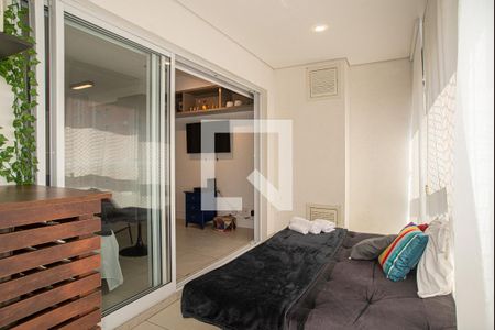 Varanda da Sala/Quarto de kitnet/studio para alugar com 1 quarto, 35m² em Consolação, São Paulo