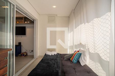Varanda da Sala/Quarto de kitnet/studio para alugar com 1 quarto, 35m² em Consolação, São Paulo