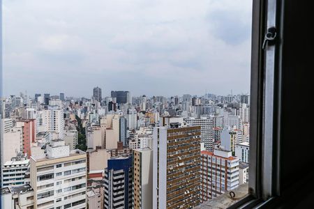 Vista do Quarto de apartamento para alugar com 1 quarto, 33m² em Santa Cecília, São Paulo