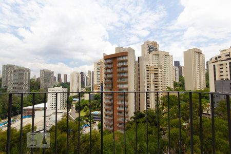 Sala (vista) de apartamento para alugar com 3 quartos, 75m² em Morumbi, São Paulo
