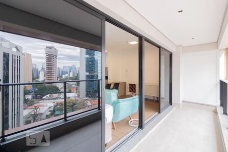 Varanda Studio de kitnet/studio para alugar com 1 quarto, 38m² em Vila Nova Conceição, São Paulo