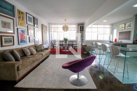Sala da Estar e Jantar de apartamento para alugar com 2 quartos, 158m² em Pinheiros, São Paulo