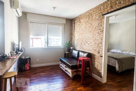Sala de apartamento à venda com 1 quarto, 40m² em Petrópolis, Porto Alegre