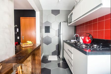 Cozinha de apartamento à venda com 1 quarto, 40m² em Petrópolis, Porto Alegre