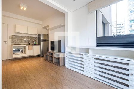 Sala/Cozinha de apartamento para alugar com 1 quarto, 40m² em Jardim Paulista, São Paulo