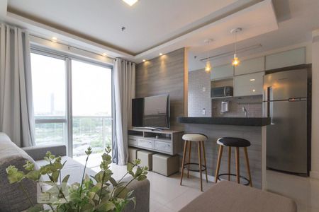 Sala de apartamento para alugar com 2 quartos, 70m² em Barra da Tijuca, Rio de Janeiro