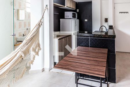 Cozinha de kitnet/studio para alugar com 1 quarto, 29m² em Campos Elíseos, São Paulo