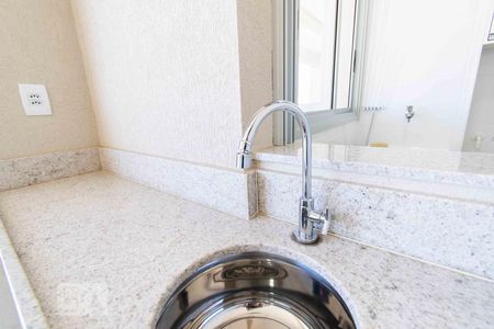 Pia da Varanda na Sala de apartamento para alugar com 2 quartos, 60m² em Norte (águas Claras), Brasília