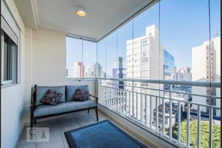Varanda da Sala de apartamento para alugar com 3 quartos, 75m² em Liberdade, São Paulo