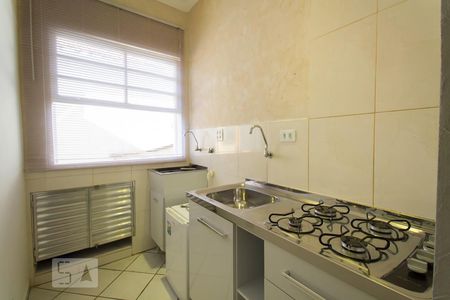 Cozinha - Lavanderia de kitnet/studio para alugar com 1 quarto, 16m² em Jardim Glória, São Paulo