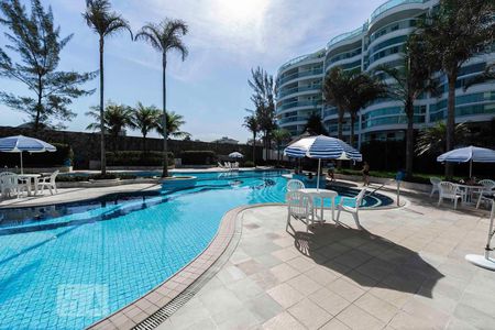 Área Comum - Piscina de apartamento para alugar com 1 quarto, 52m² em Recreio dos Bandeirantes, Rio de Janeiro