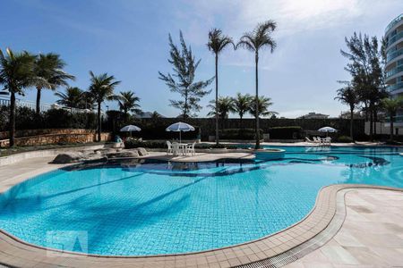 Área Comum - Piscina de apartamento para alugar com 1 quarto, 52m² em Recreio dos Bandeirantes, Rio de Janeiro
