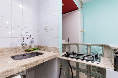 Cozinha de kitnet/studio à venda com 1 quarto, 24m² em Flamengo, Rio de Janeiro