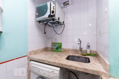 Cozinha de kitnet/studio à venda com 1 quarto, 24m² em Flamengo, Rio de Janeiro