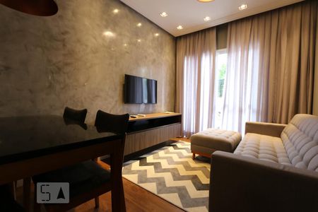 sala de apartamento à venda com 2 quartos, 77m² em Jardim Leonor, São Paulo
