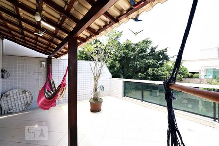 Varanda da Sala de apartamento para alugar com 4 quartos, 140m² em Recreio dos Bandeirantes, Rio de Janeiro