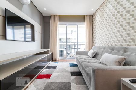 Sala de apartamento para alugar com 1 quarto, 49m² em Alphaville, Barueri