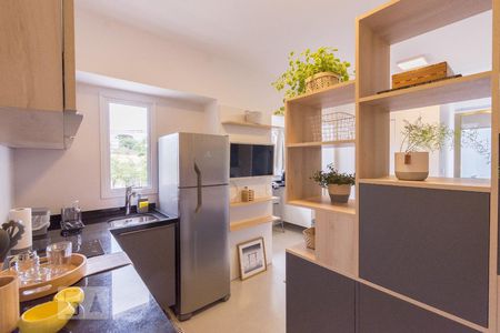 Cozinha /Studio de kitnet/studio para alugar com 1 quarto, 22m² em Mercês, Curitiba