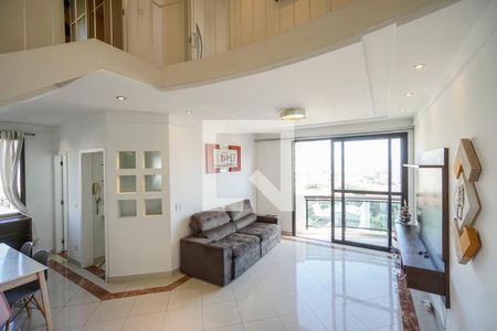 Sala de estar de apartamento para alugar com 2 quartos, 78m² em Chácara Santo Antônio (zona Leste), São Paulo