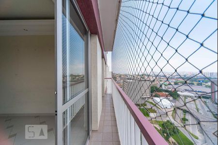 Varanda da Sala de apartamento para alugar com 3 quartos, 85m² em Vila São Pedro, Santo André