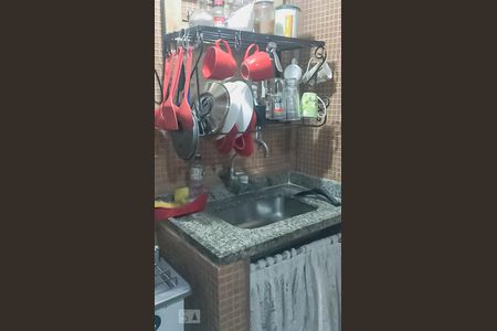 Cozinha de kitnet/studio para alugar com 1 quarto, 24m² em Laranjeiras, Rio de Janeiro