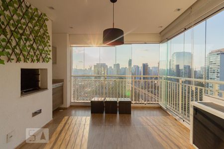 Varanda da Sala de apartamento para alugar com 2 quartos, 66m² em Brooklin Paulista, São Paulo
