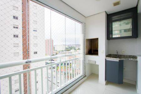 Varanda gourmet de apartamento à venda com 2 quartos, 57m² em Vila Homero Thon, Santo André