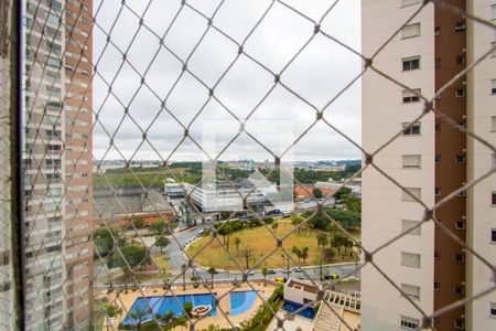 Vista da varanda gourmet de apartamento à venda com 2 quartos, 57m² em Vila Homero Thon, Santo André